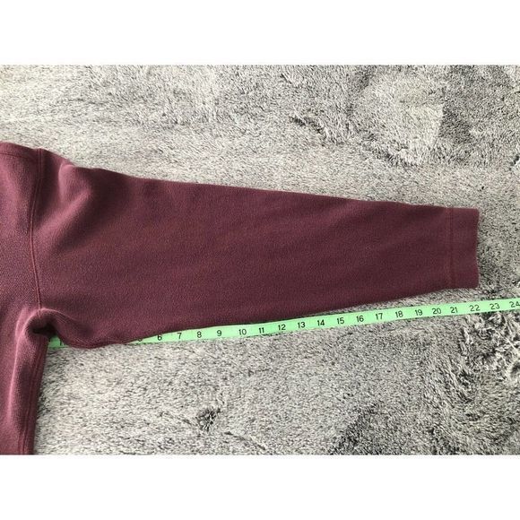 Eddie Bauer Men's Sweater XL TALL Maroon Long Sleeve V Neck Pullover Gray Trim - Picture 9 of 10